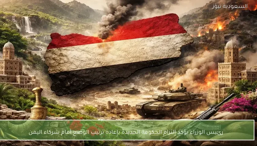 رئيس الوزراء يؤكد التزام الحكومة الجديدة بإعادة ترتيب الوضع أمام شركاء اليمن