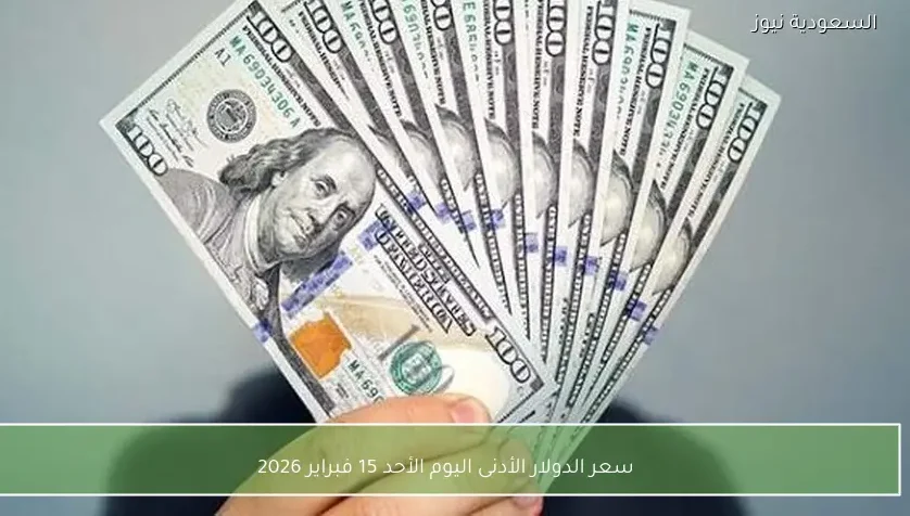 سعر الدولار الأدنى اليوم الأحد 15 فبراير 2026