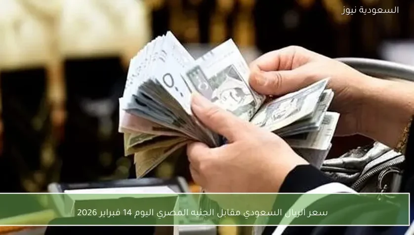 سعر الريال السعودي مقابل الجنيه المصري اليوم 14 فبراير 2026