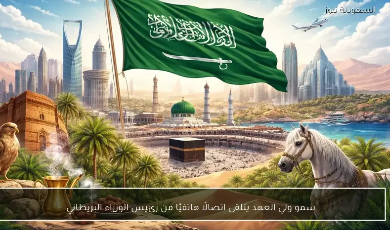 سمو ولي العهد يتلقى اتصالًا هاتفيًا من رئيس الوزراء البريطاني