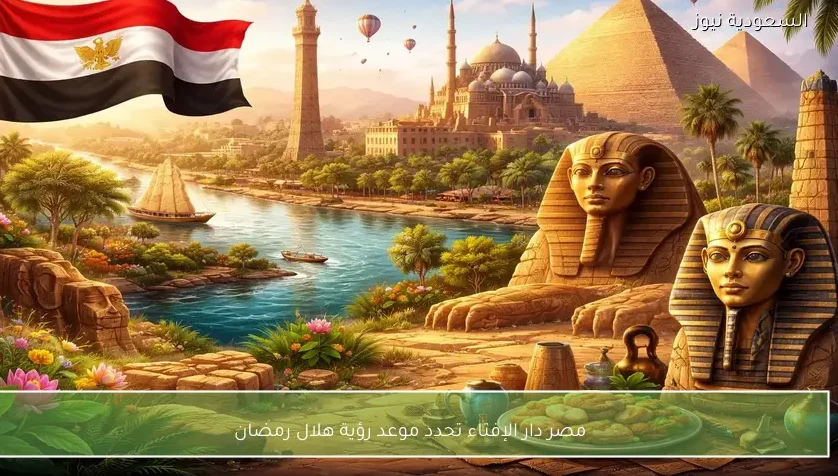 مصر دار الإفتاء تحدد موعد رؤية هلال رمضان