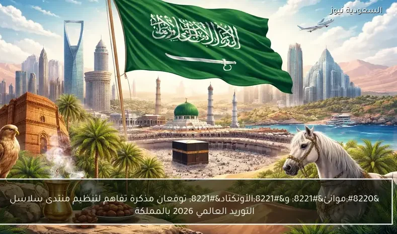 “موانئ” و”الأونكتاد” توقعان مذكرة تفاهم لتنظيم منتدى سلاسل التوريد العالمي 2026 بالمملكة