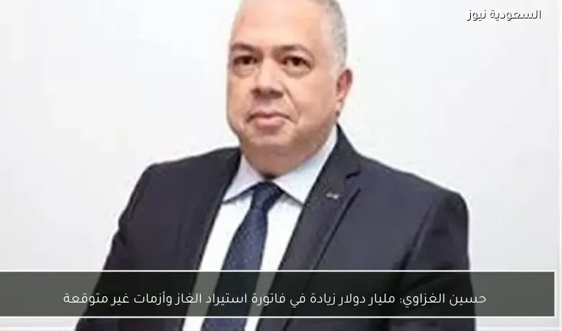 حسين الغزاوي: مليار دولار زيادة في فاتورة استيراد الغاز وأزمات غير متوقعة