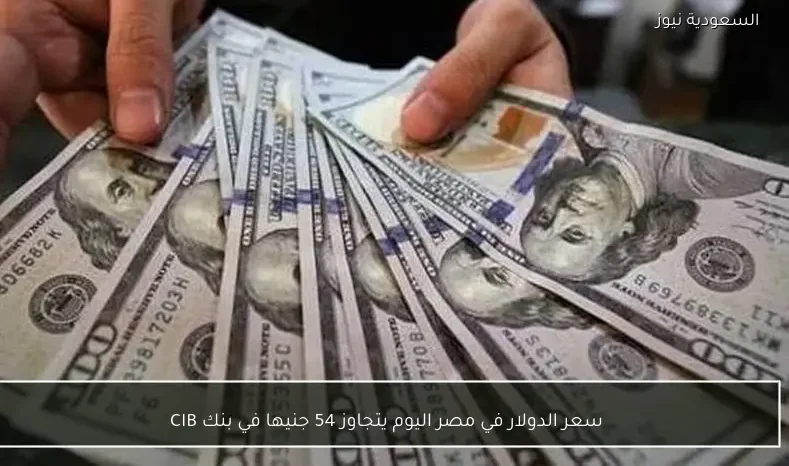 سعر الدولار في مصر اليوم يتجاوز 54 جنيها في بنك CIB