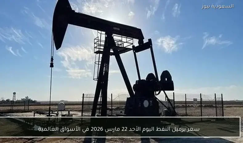 سعر برميل النفط اليوم الأحد 22 مارس 2026 في الأسواق العالمية